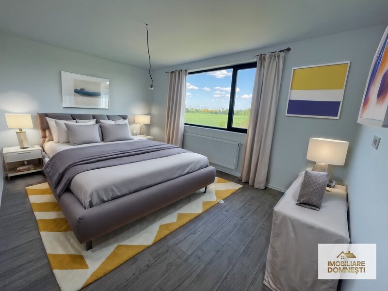 Domnesti 4 dormitoare/ toate utilitatile 400m curte P+1