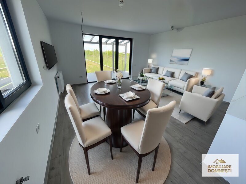 Domnesti 4 dormitoare/ toate utilitatile 400m curte P+1